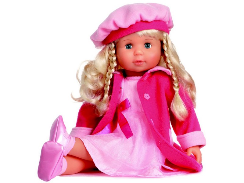 62307 - MaDe Panenka Adélka 100 funkcí, 45cm, růžová
