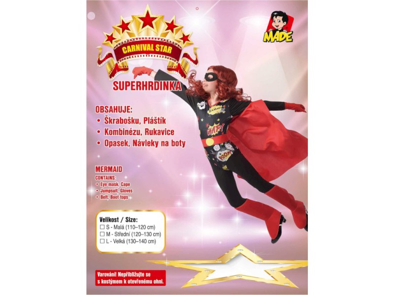 09613 - Šaty na karneval - hrdina, 120 - 130 cm