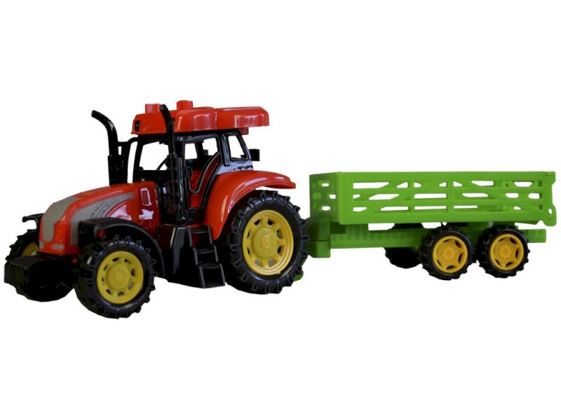 MaDe Traktor s přívěsem česky mluvící 33 x 10 x 8,5 cm
