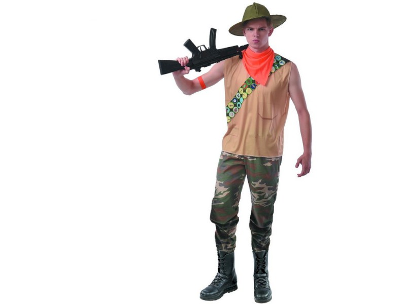 09167 - Šaty na karneval - myslivec, M (52-54)